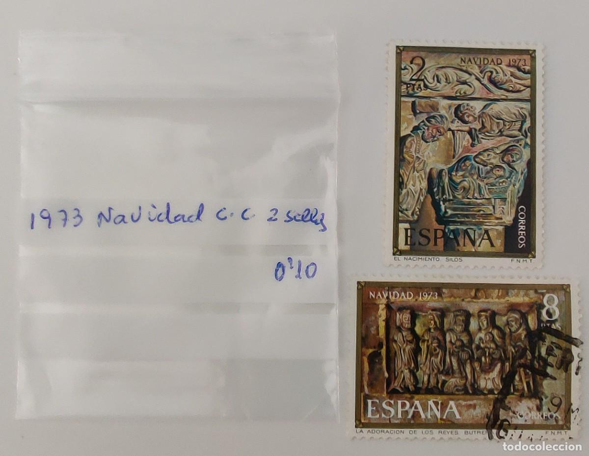 Sellos: 2 Sellos. Espa&ntilde;a. Navidad. C.C. A&ntilde;o 1973. - Foto 7