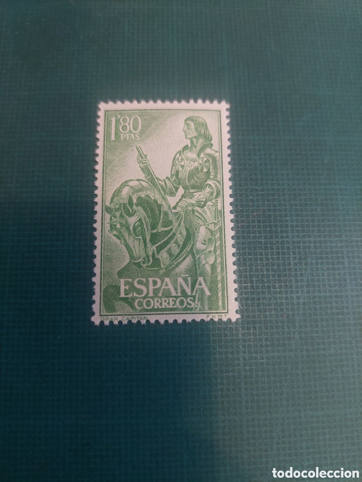 Sellos: El gran capit&aacute;n mis a caballo fauna 1958 - Foto 1