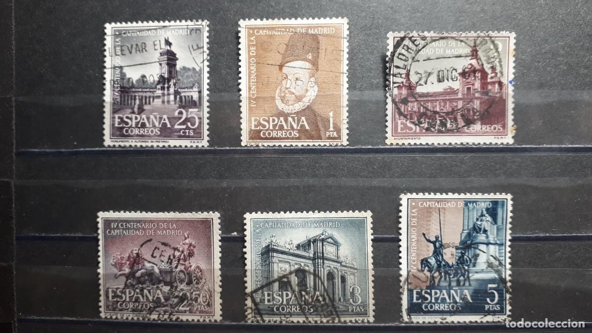 Sellos: ESPA&Ntilde;A. A&Ntilde;O 1961. &deg; . Edifil 1388/93 - Foto 1