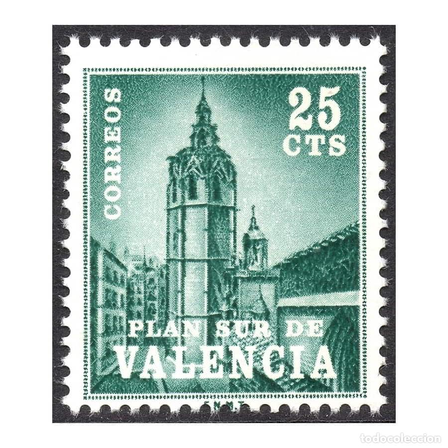 Sellos: D0354# Espa&ntilde;a 1966 [SLL] Valencia. Plan Sur (MNH) - Foto 1
