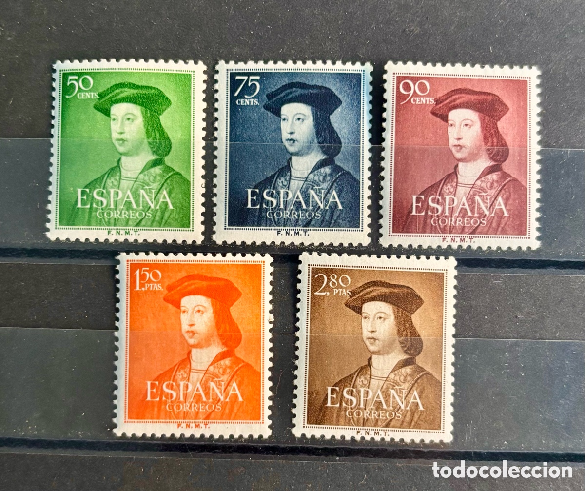 Sellos: ESPA&Ntilde;A.1952.Cent.Fernando Cat&oacute;lico - Foto 1
