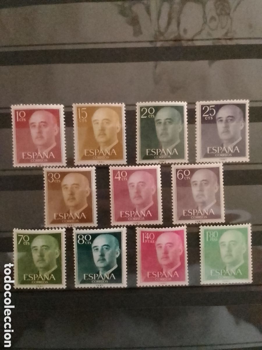 Sellos: B&aacute;sica General Franco a&ntilde;o 1955 - Foto 1