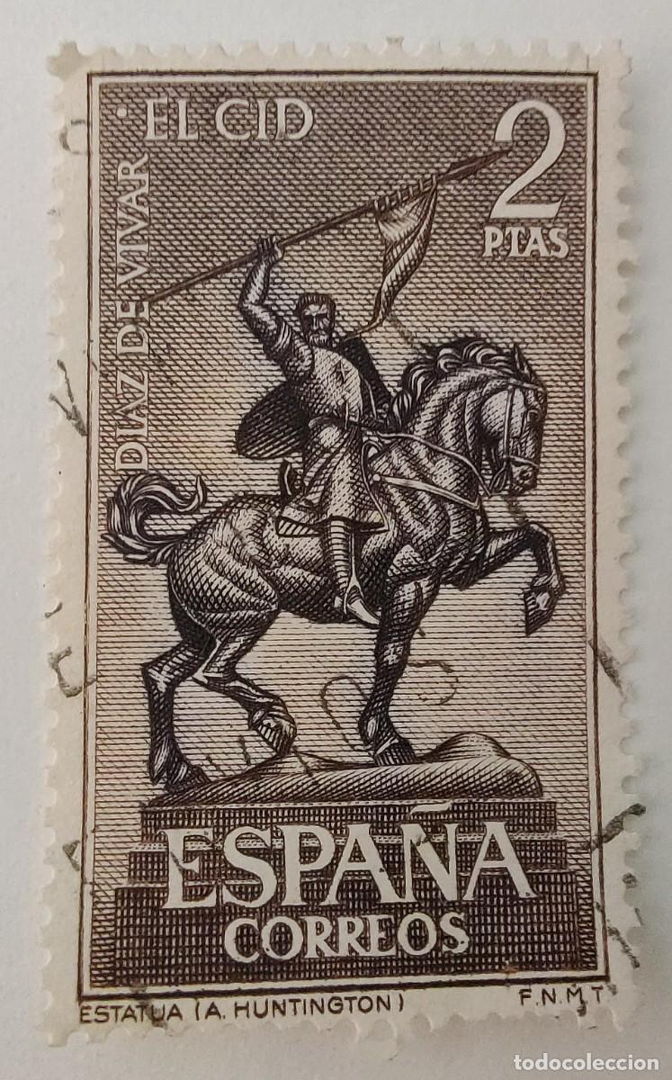Sellos: Sello. Espa&ntilde;a. El Cid. A&ntilde;o 1962. - Foto 1