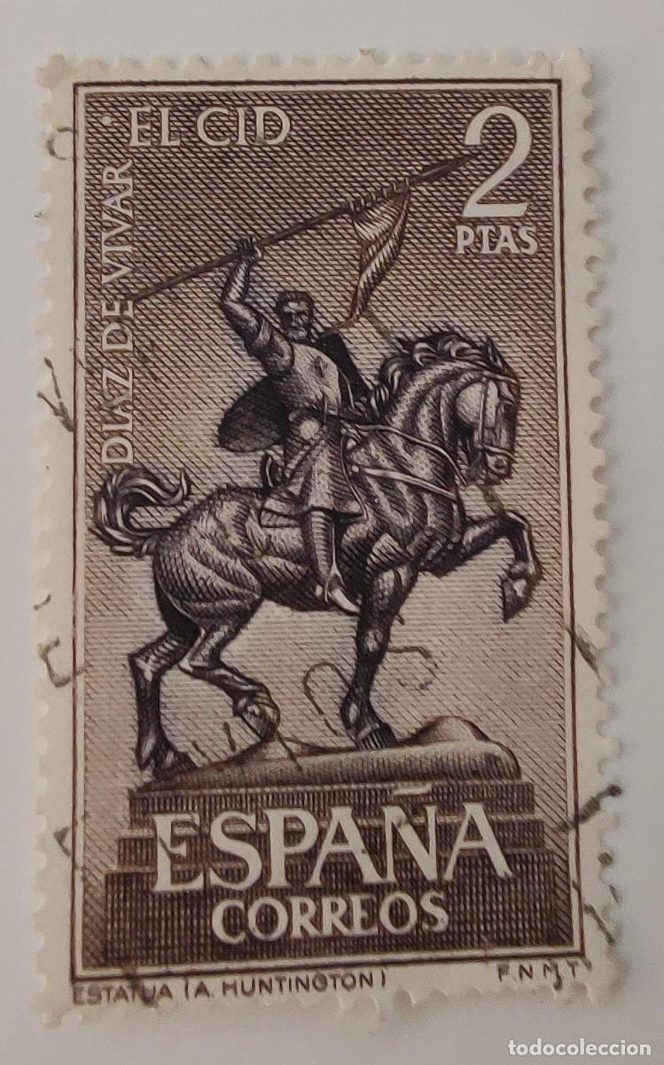Sellos: Sello. Espa&ntilde;a. El Cid. A&ntilde;o 1962. - Foto 5