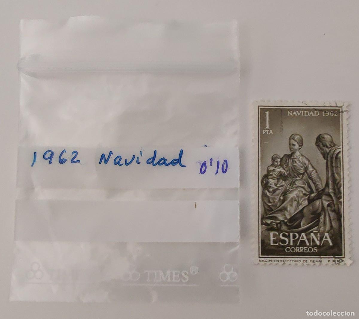 Sellos: Sello. Espa&ntilde;a. Navidad. A&ntilde;o 1962. - Foto 2