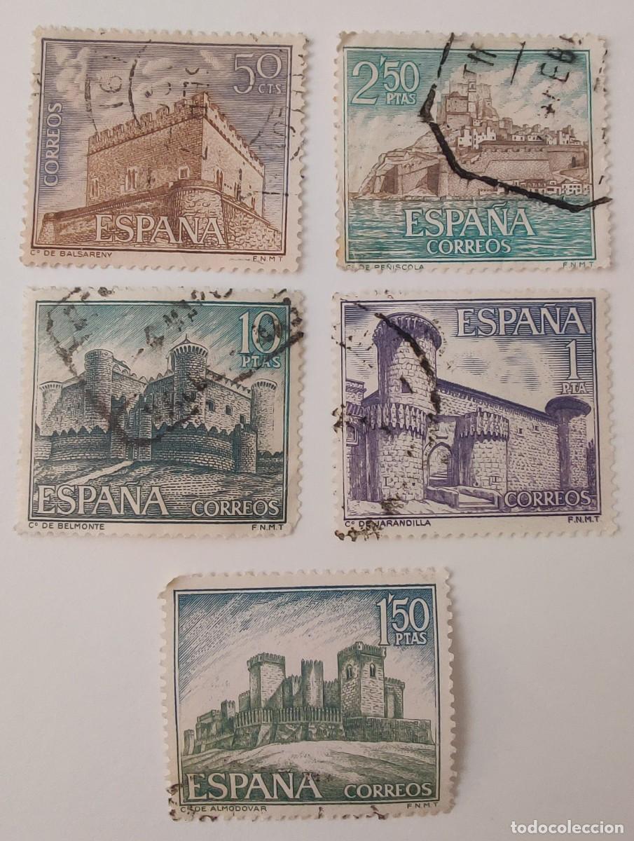 Sellos: 5 Sellos. Espa&ntilde;a. Castillos. A&ntilde;o 1967. - Foto 1