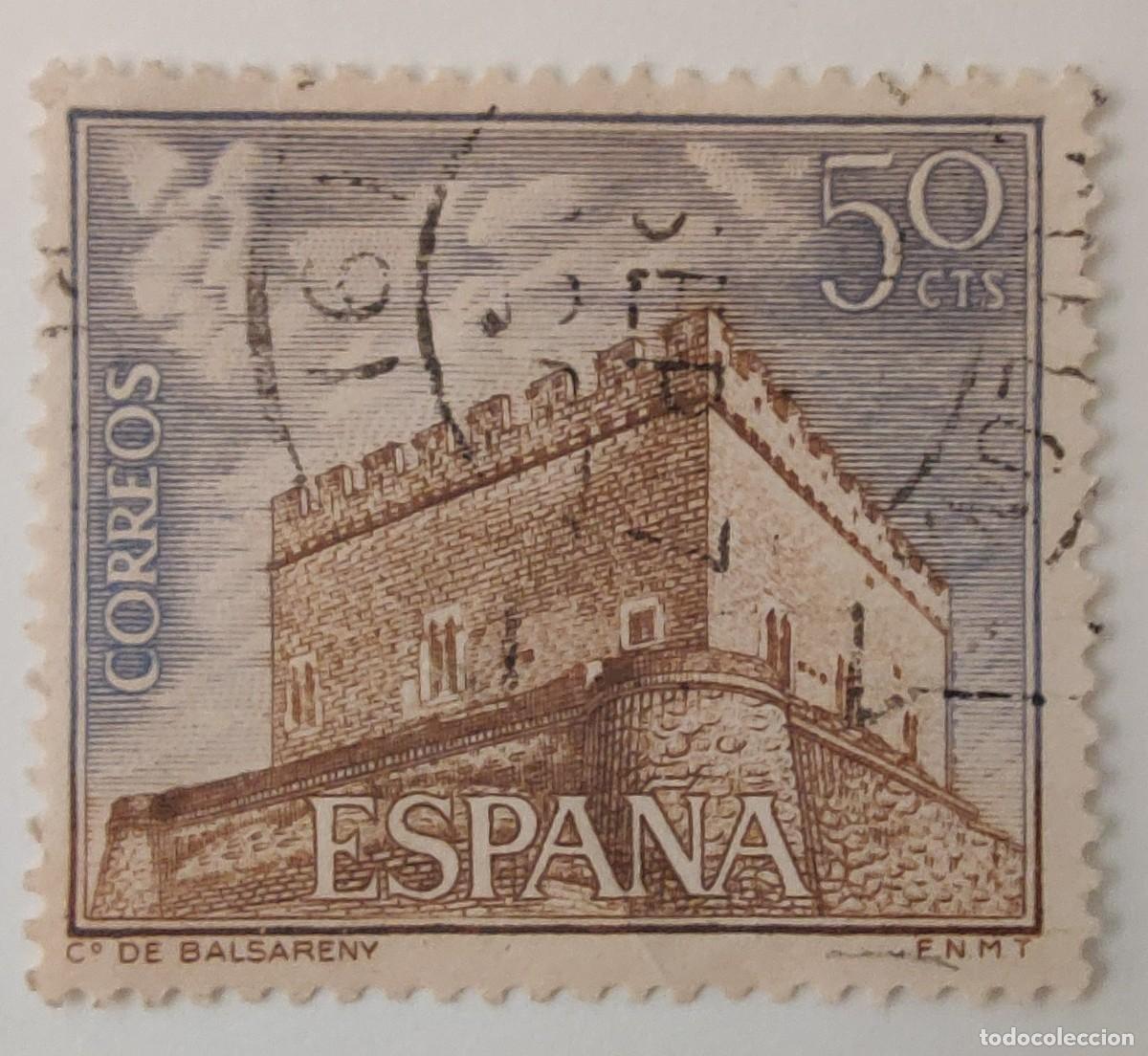 Sellos: 5 Sellos. Espa&ntilde;a. Castillos. A&ntilde;o 1967. - Foto 3