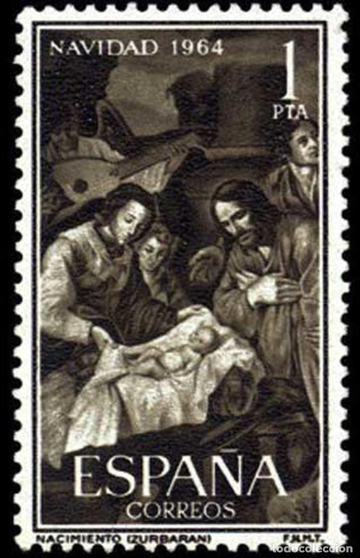Sellos: ESPA&Ntilde;A 1964 - NAVIDAD - EDIFIL 1630* - Foto 1