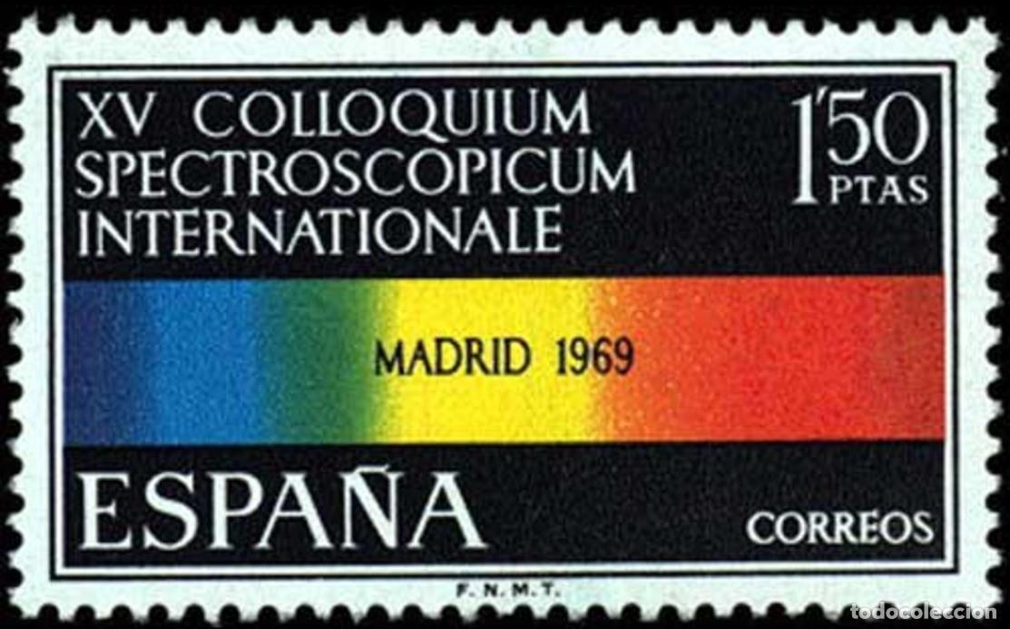 Sellos: ESPA&Ntilde;A 1969 - SPECTROSCOPICUM - EDIFIL 1924* - Foto 1