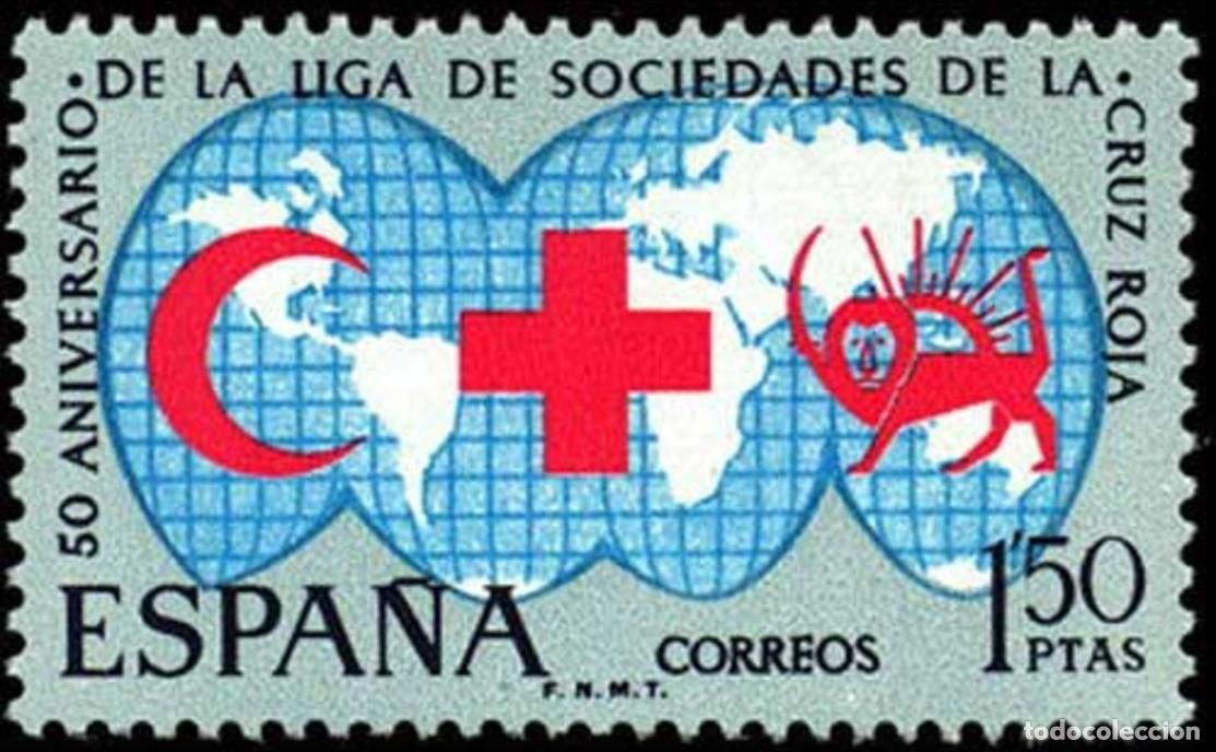 Sellos: ESPA&Ntilde;A 1969 - CRUZ ROJA - EDIFIL 1925* - Foto 1