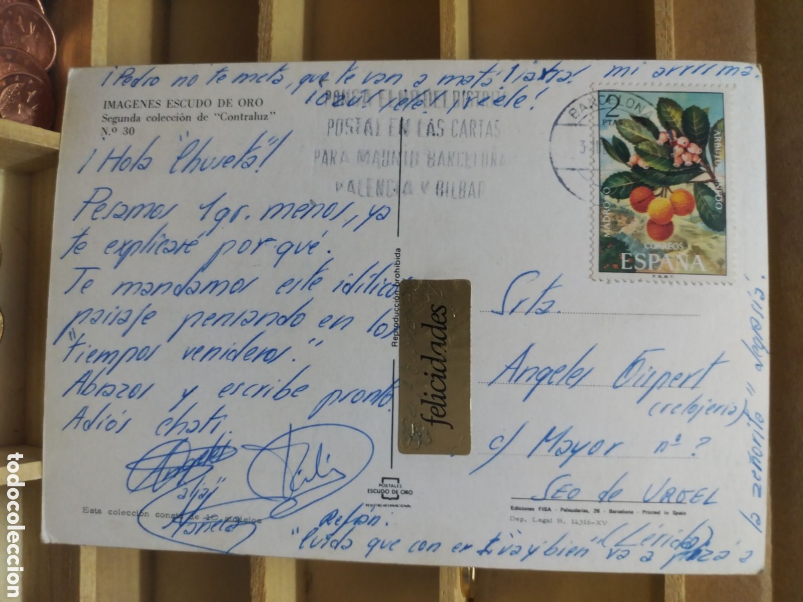 Sellos: POSTAL CON SELLO DE ESPA&Ntilde;A - Foto 2