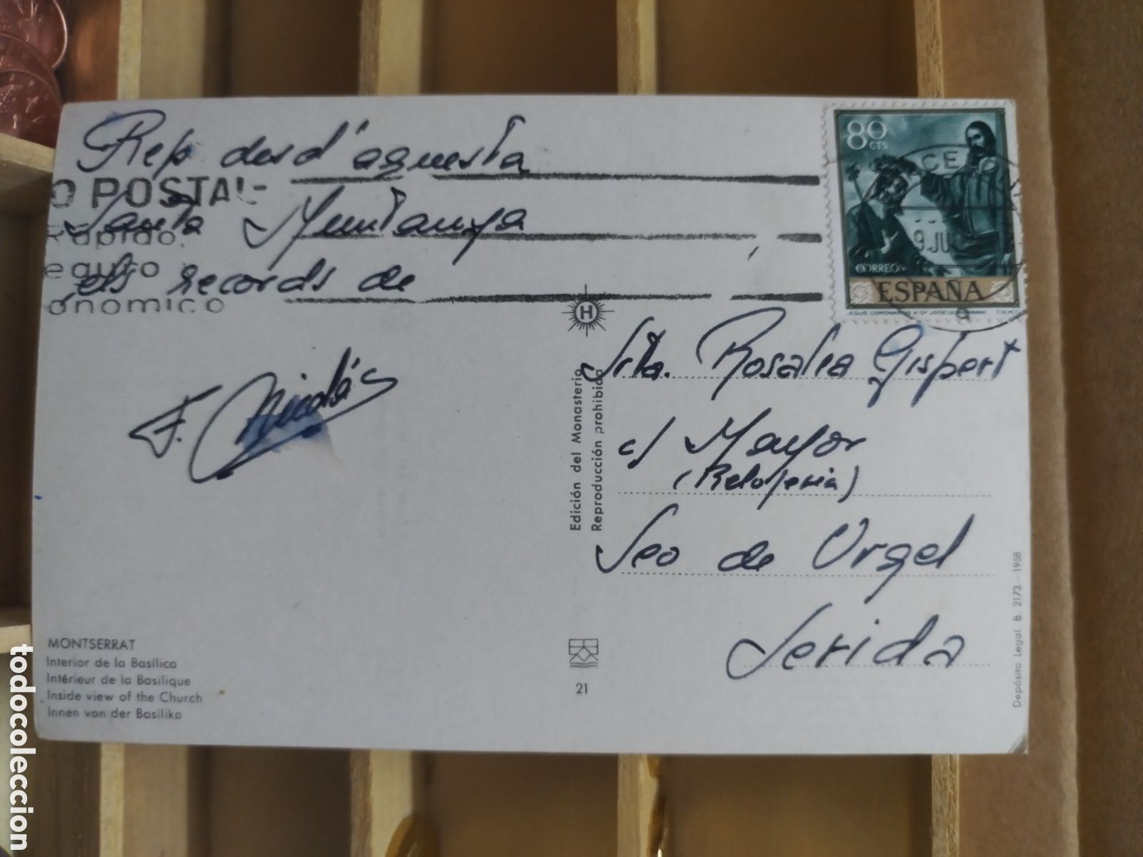 Sellos: POSTAL CON SELLO DE ESPA&Ntilde;A - Foto 2