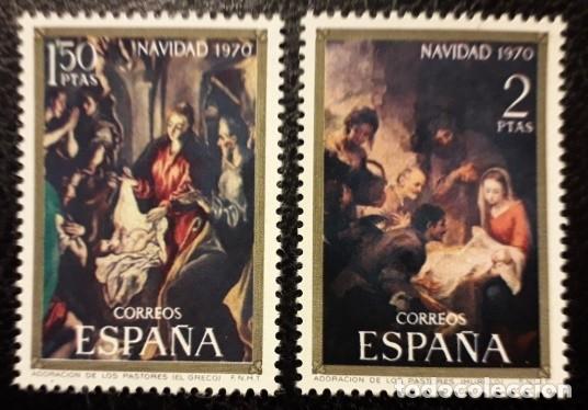 Sellos: ESPA&Ntilde;A 1970 - NAVIDAD - EDIFIL 2002/2003* - Foto 1