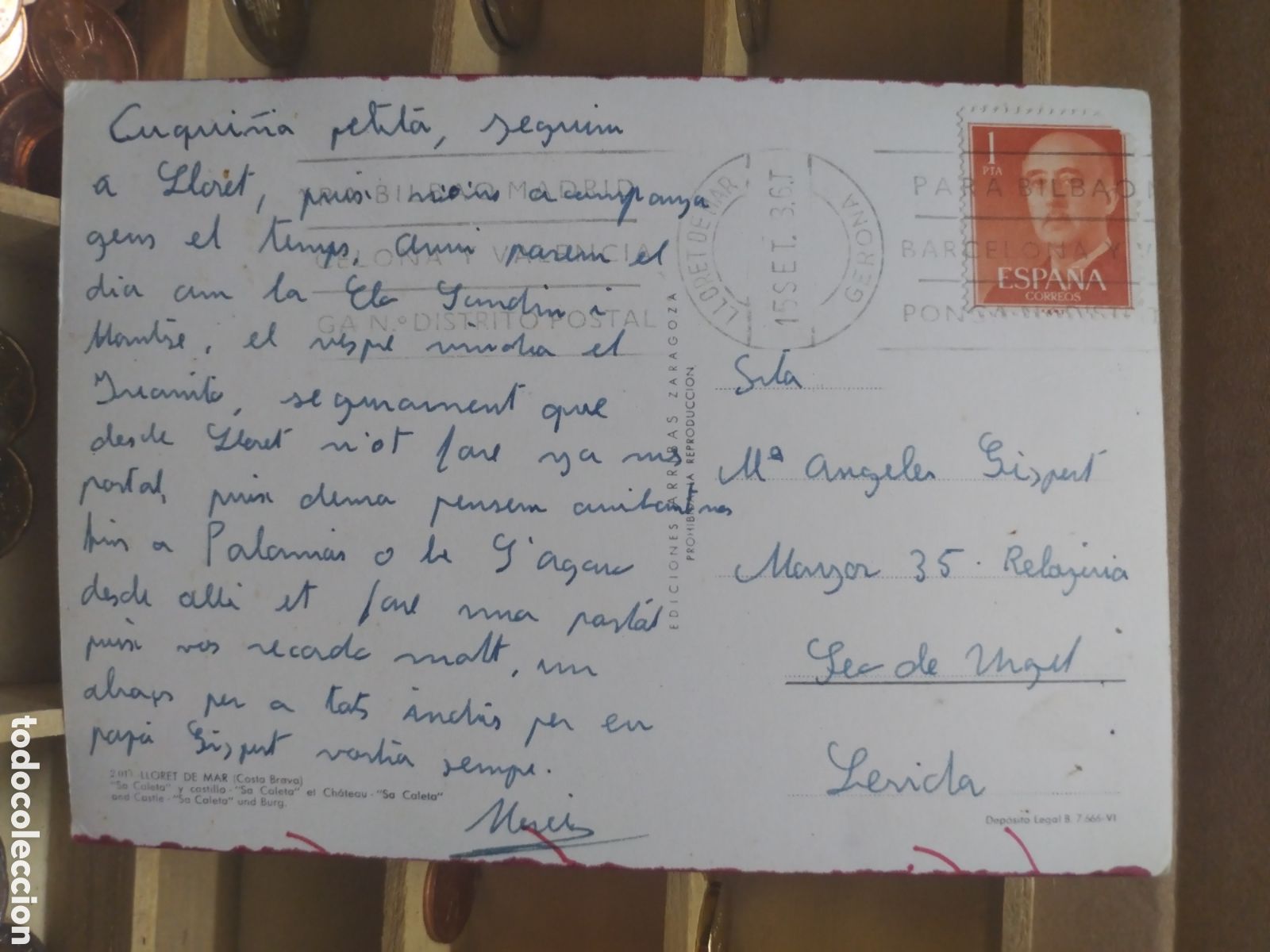 Sellos: CARTA CON SELLO DE ESPA&Ntilde;A a&ntilde;o 1960 - Foto 2