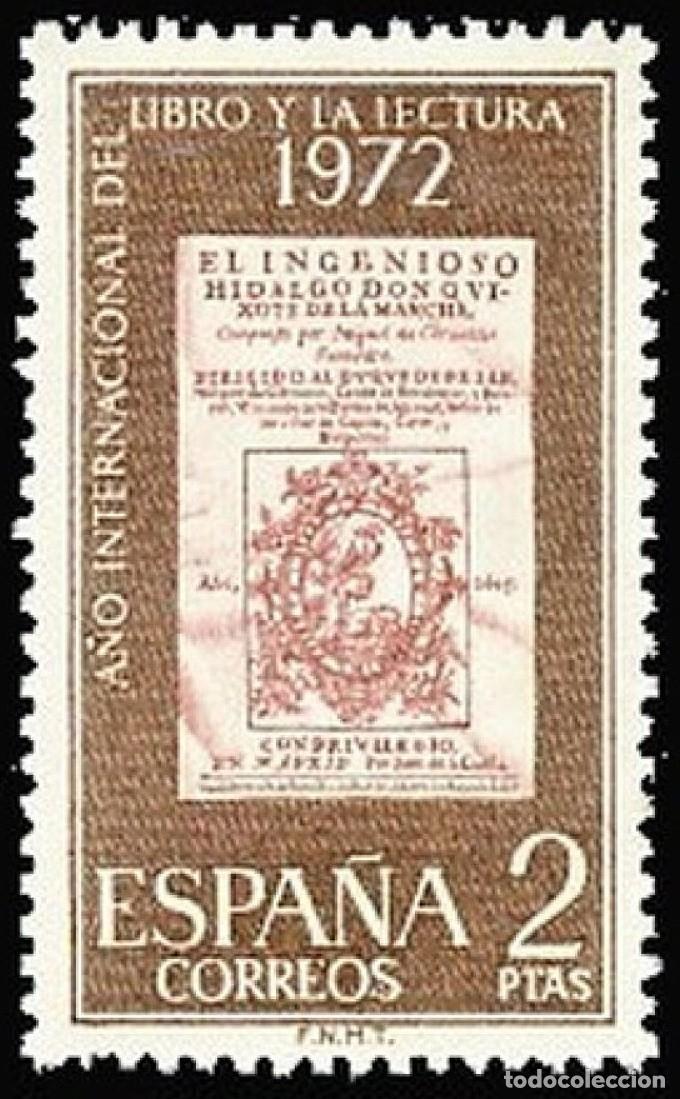 Sellos: ESPA&Ntilde;A 1972 - A&Ntilde;O DEL LIBRO - EDIFIL 2076* - Foto 1