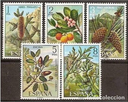 Sellos: ESPA&Ntilde;A 1972 - FLORA - EDIFIL 2085/2089** - Foto 1
