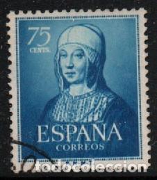 Sellos: EDIFIL 1093, V CENTENARIO DE ISABEL LA CATOLICA, USADO - Foto 1