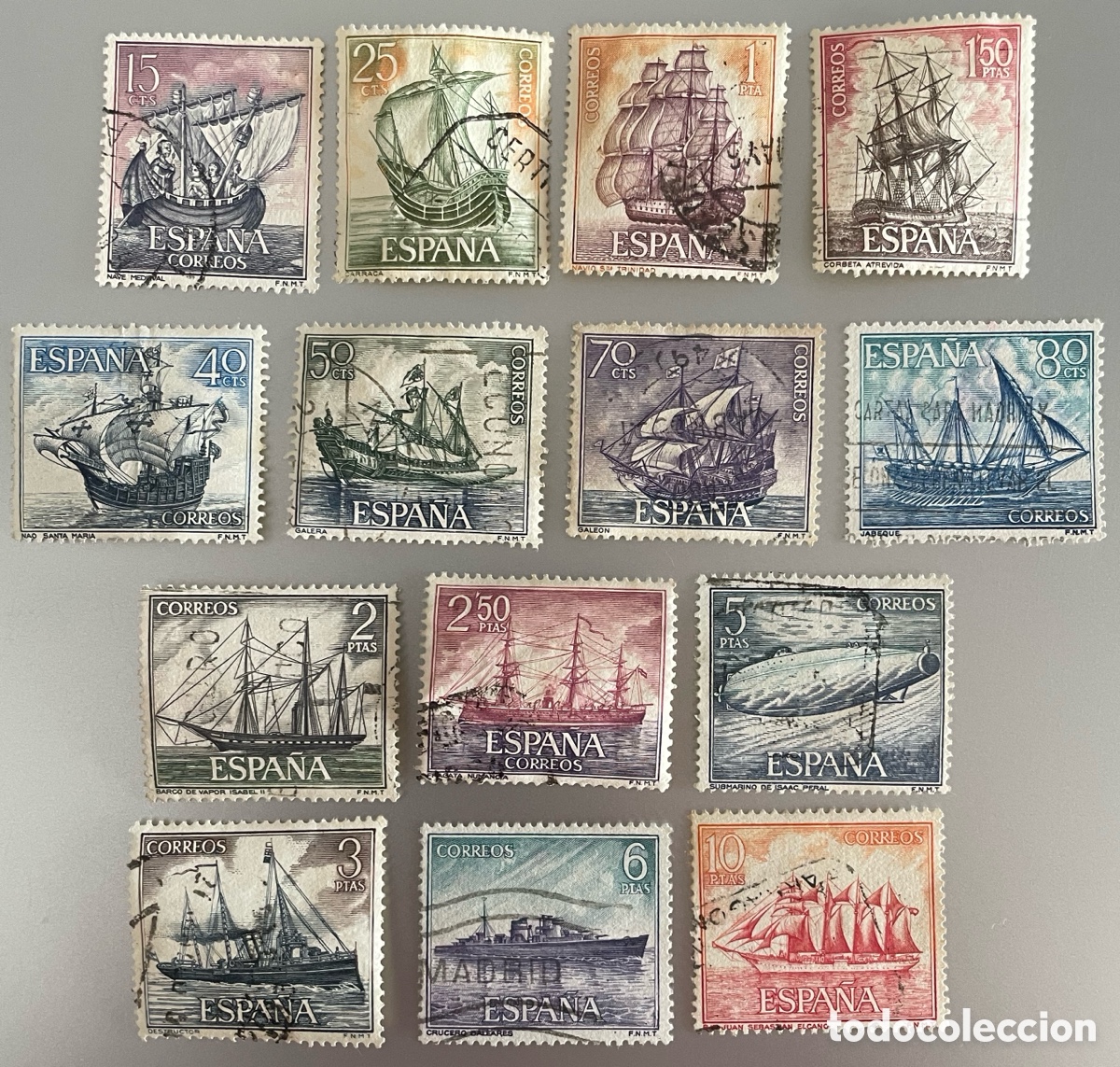Sellos: Espa&ntilde;a. Homenaje a La Marina. 1964 - Foto 1