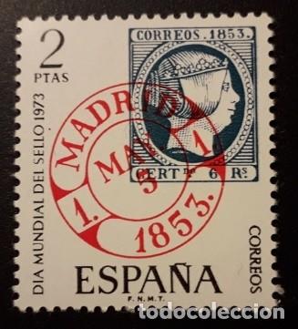 Sellos: ESPA&Ntilde;A 1973 - DIA DEL SELLO - EDIFIL 2127* - Foto 1