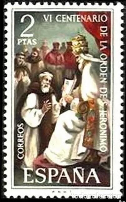 Sellos: ESPA&Ntilde;A 1973 - ORDEN DE SAN JERONIMO - EDIFIL 2158* - Foto 1