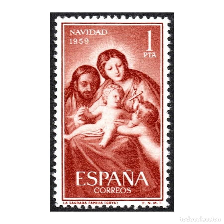 Sellos: Espa&ntilde;a 1959 [Edifil 1253] Navidad (MNH) - Foto 1