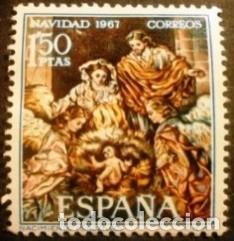 Sellos: 1967 ESPA&Ntilde;A. Navidad - Foto 1