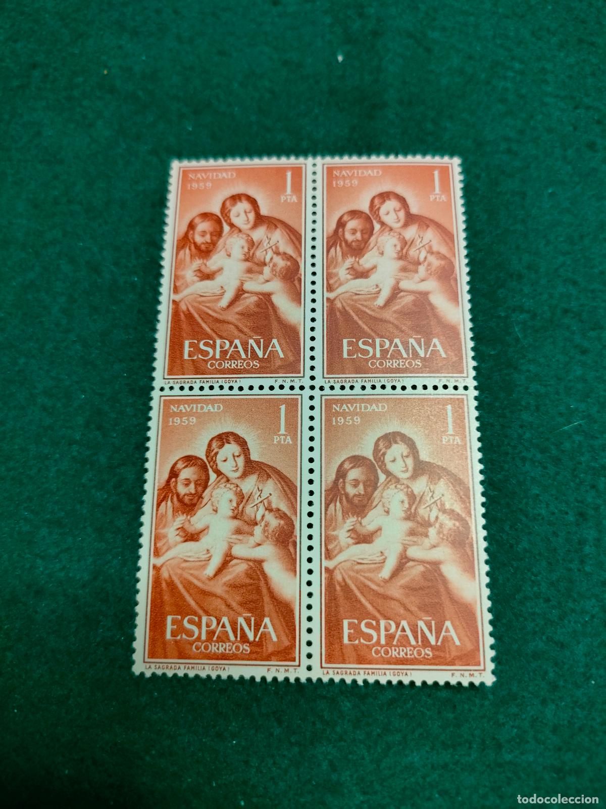 Sellos: EDIFIL 1253 SELLOS NUEVOS EN BLOQUE DE 4 - Foto 1