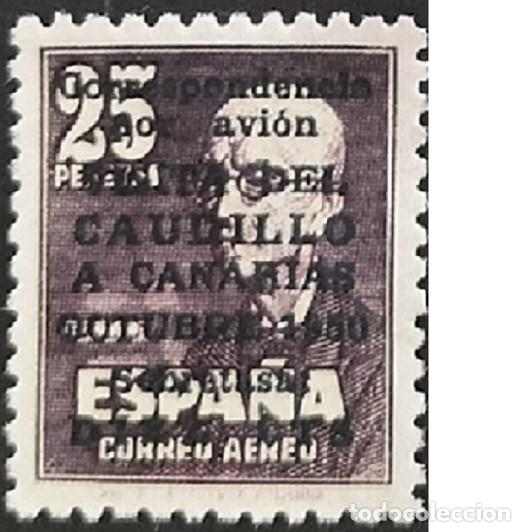 Sellos: Edifil 1083 MNH ** 1950 Visita del caudillo a Canarias sin numero de control