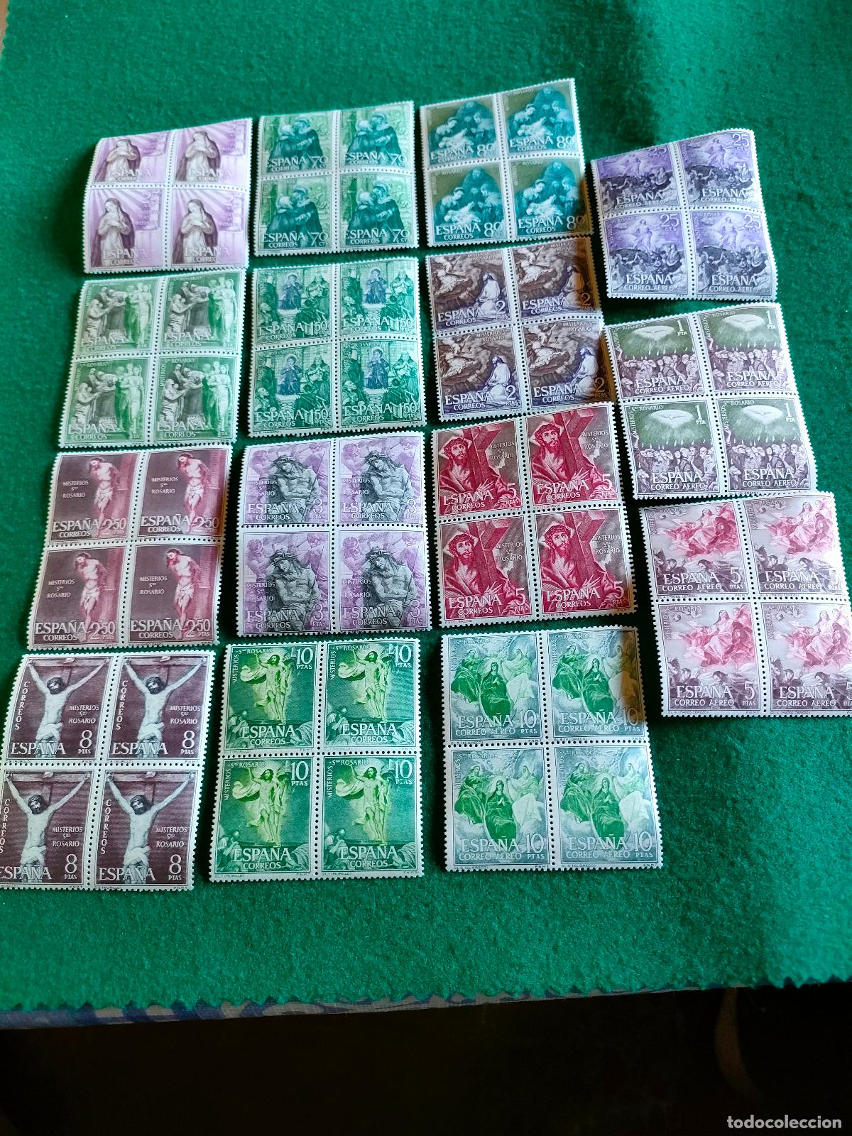 Sellos: EDIFIL 1463-77 SELLOS NUEVOS EN BLOQUE DE 4 - Foto 1