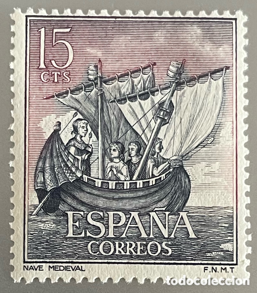 Sellos: Espa&ntilde;a. Homenaje a La Marina. 1964 - Foto 1