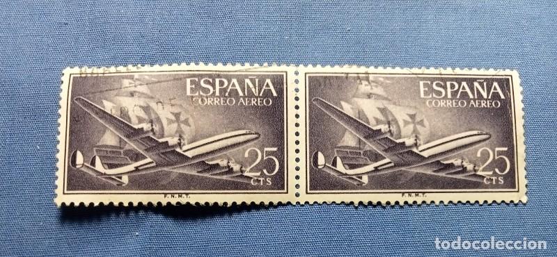 Sellos: 2 sellos ESPA&Ntilde;A correo aereo 25 cts - Foto 1