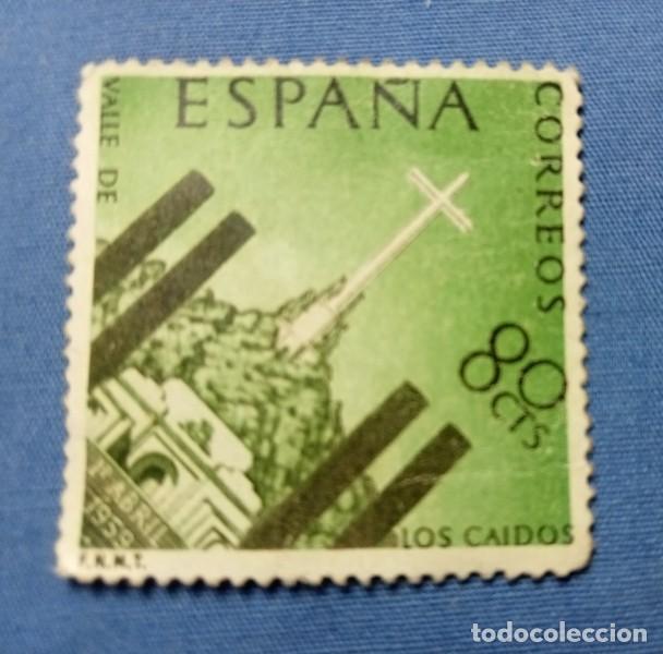 Sellos: sello ESPA&Ntilde;A valle de los caidos 80 cts sin cu&ntilde;os - Foto 1