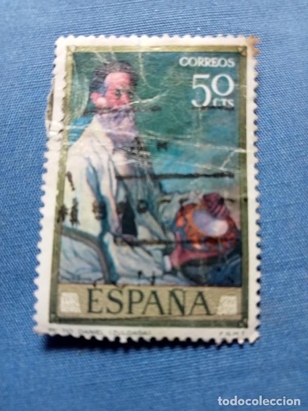 Sellos: sello Espa&ntilde;a 50 cts Ignacio de Zuloaga Mi t&iacute;o Daniel - Foto 1
