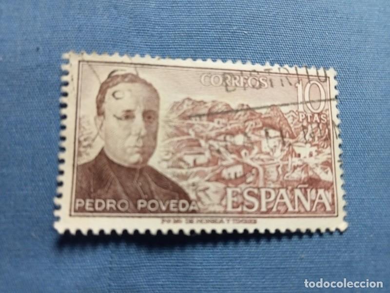 Sellos: sello Espa&ntilde;a 10 ptas pedro poveda - Foto 1