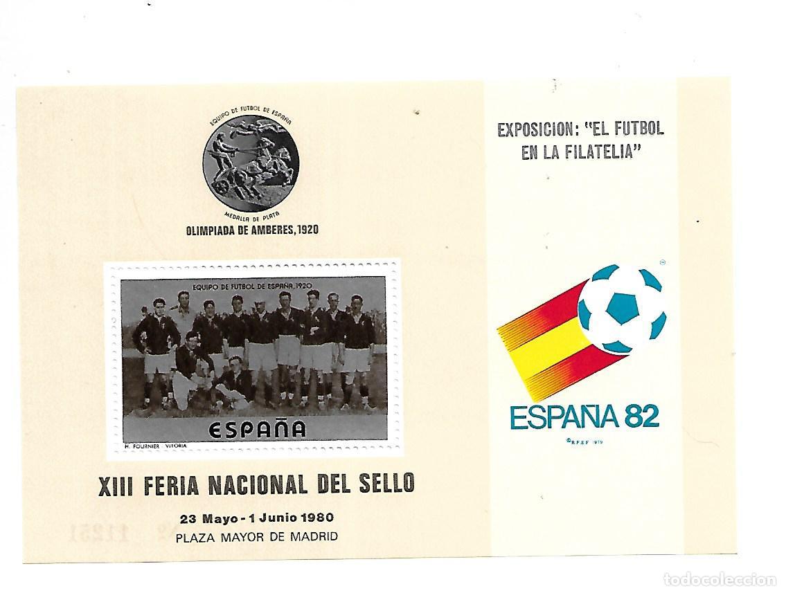 Sellos: HOJA BLOQUE DE ESPA&Ntilde;A DEL MUNDIAL 1982 - Foto 1