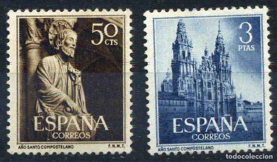 Sellos: Espa&ntilde;a 1954 A&ntilde;o Santo Compostelano - Foto 1