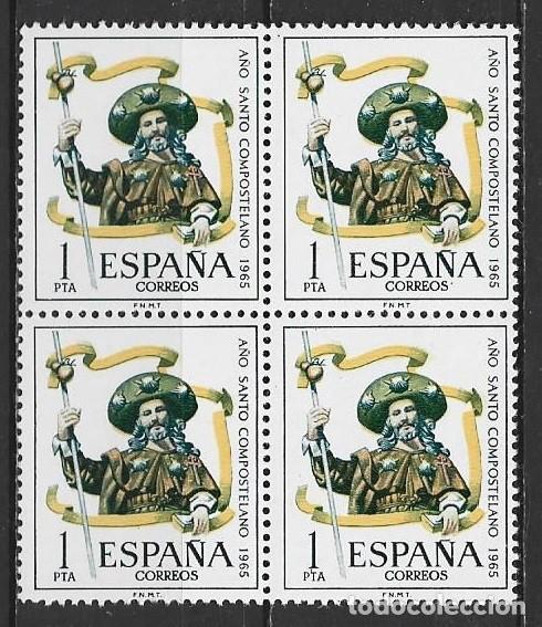 Sellos: Espa&ntilde;a 1965 - Pilgrim (full-face) - Edi:ES 1672** - 2-12 - Foto 1