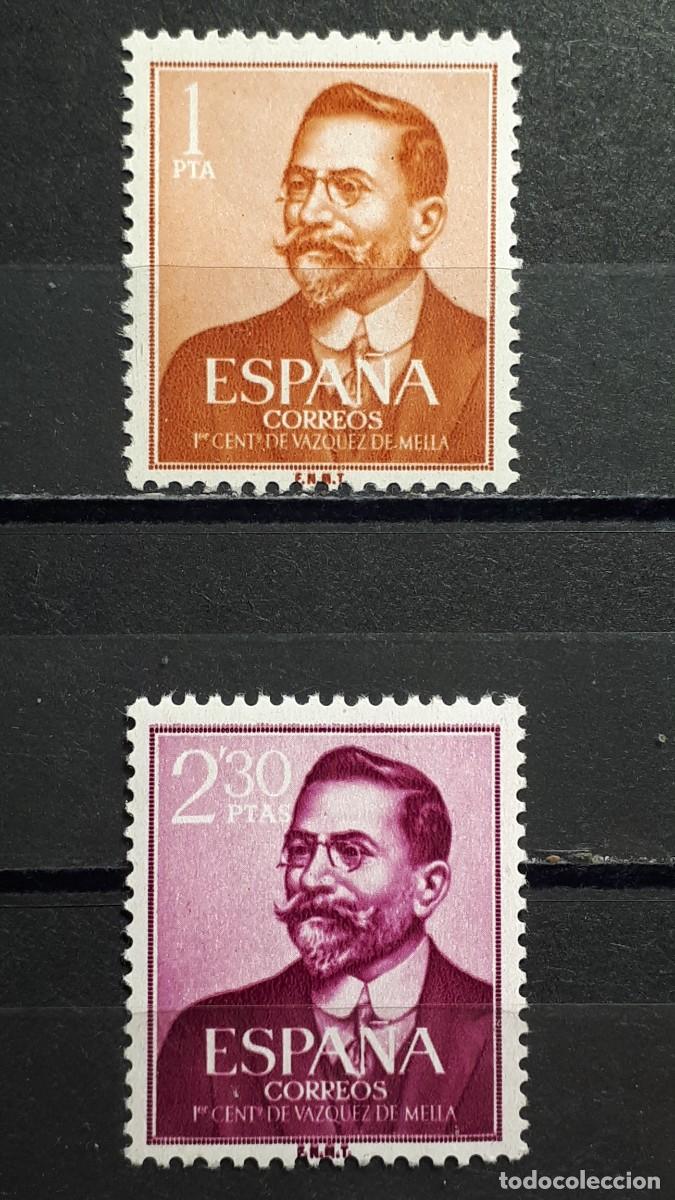 Sellos: Espa&ntilde;a 1961 ** edifil 1351/2 - Foto 1