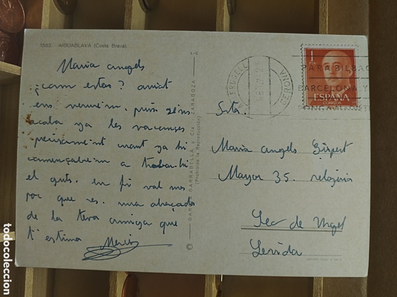 Sellos: POSTAL CON SELLO DE ESPA&Ntilde;A a&ntilde;o 1973 - Foto 2