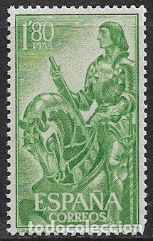 Sellos: 1958 El Gran Capit&aacute;n, EDIFIL n&ordm; 1209 * * - Foto 1