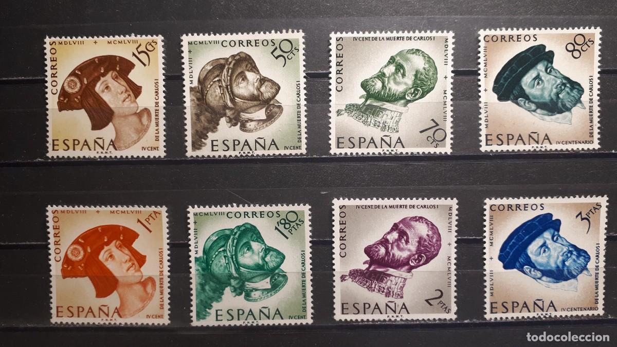 Sellos: Espa&ntilde;a ** A&ntilde;o 1958 Edifil 1224/31 - Foto 1