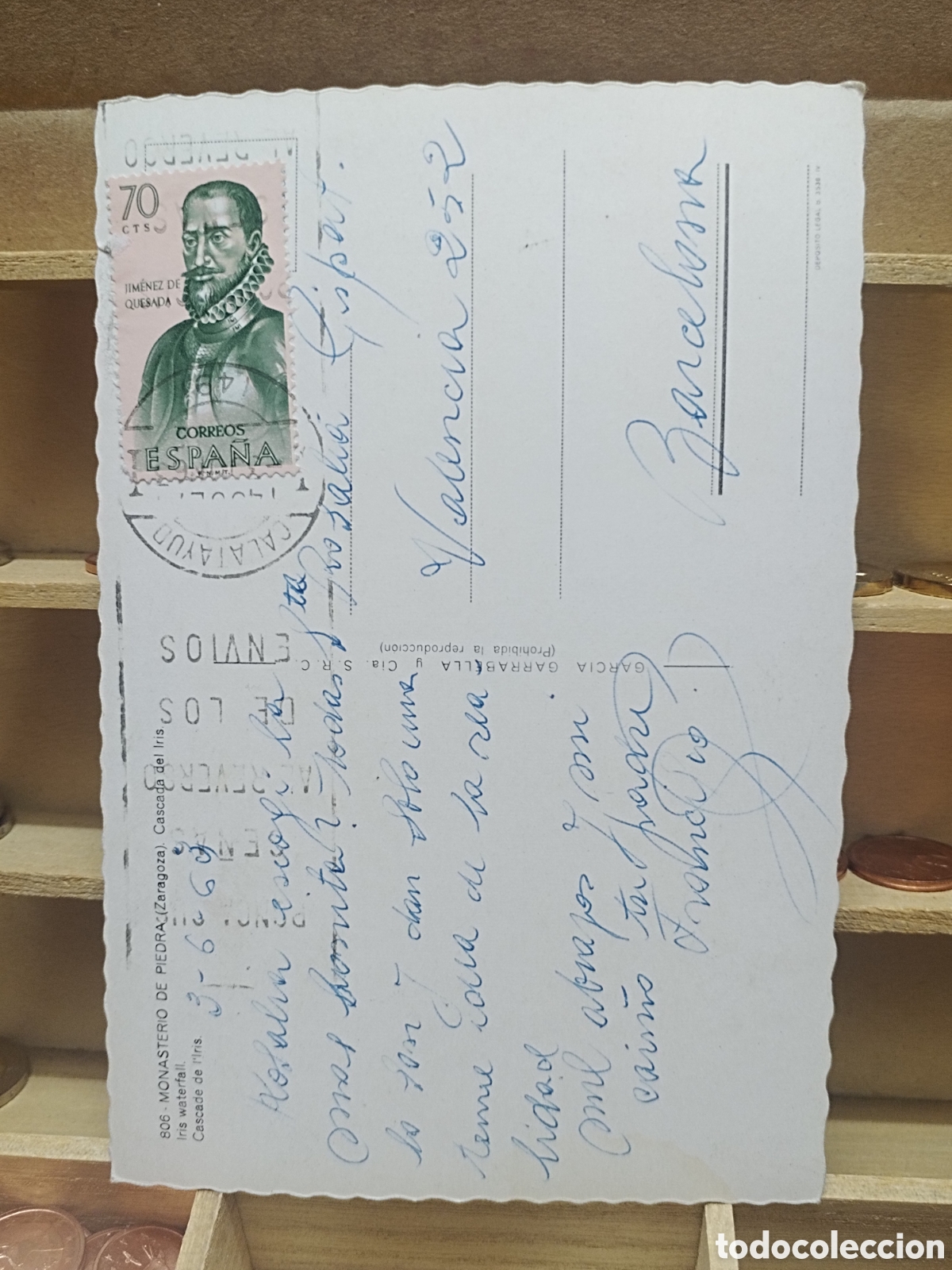 Sellos: POSTAL CON SELLO DE ESPA&Ntilde;A - Foto 2