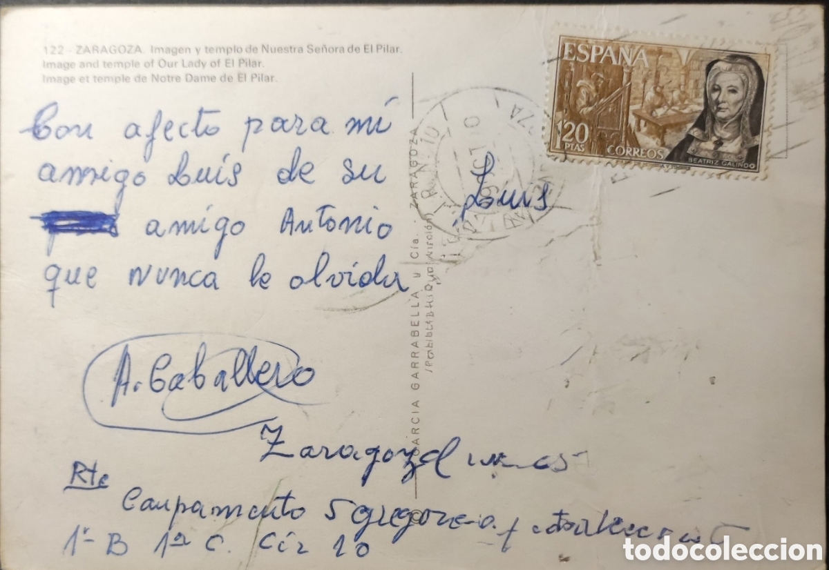 Sellos: Zaragoza. 1970. El Pilar - Foto 2
