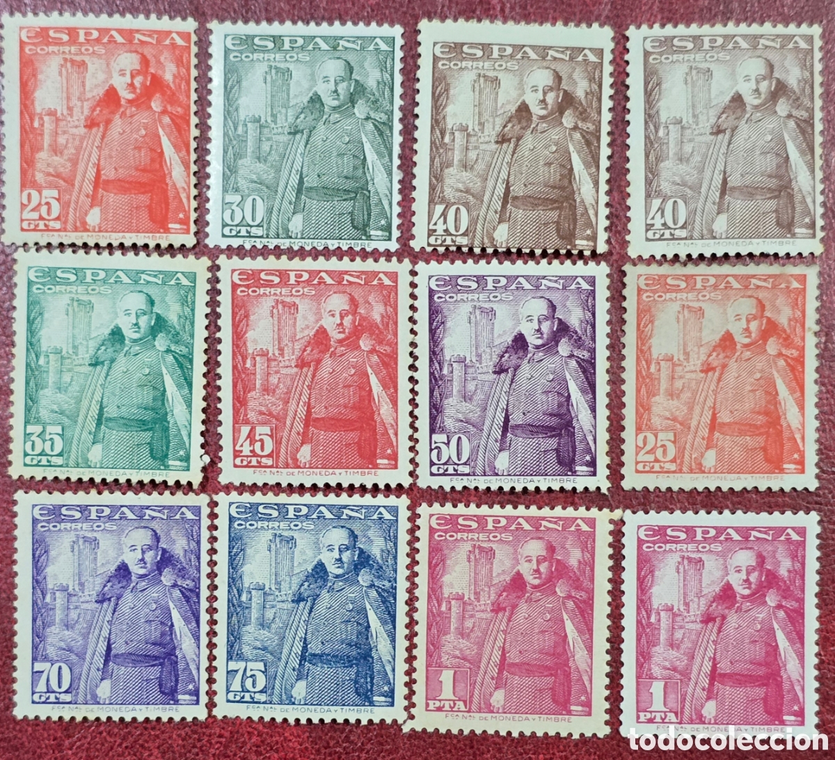 Sellos: Sellos ESPA&Ntilde;A Franco 1948-1954 - Foto 1