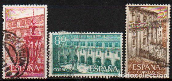 Sellos: Edifil n&ordm; 1322/4, monasterio de Samos, usado, serie completa - Foto 1