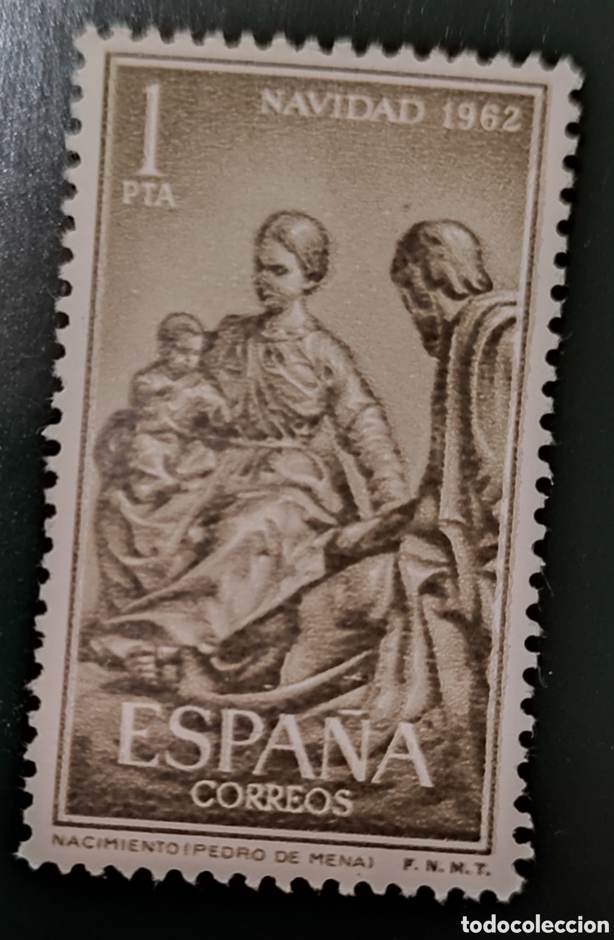 Sellos: Espa&ntilde;a 1962 ed.1478 navidad - Foto 1