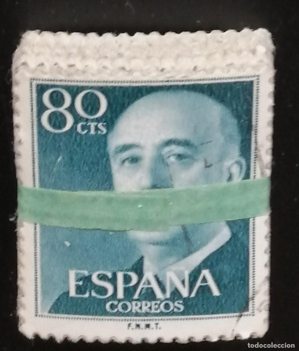 Sellos: TACO DE 100 SELLOS DE 80 CTS DE FRANCO. - Foto 1