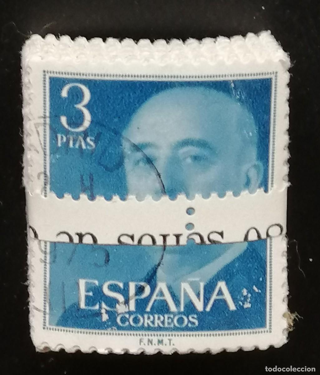 Sellos: TACO DE 100 SELLOS DE 3 PESETAS DE FRANCO. - Foto 1
