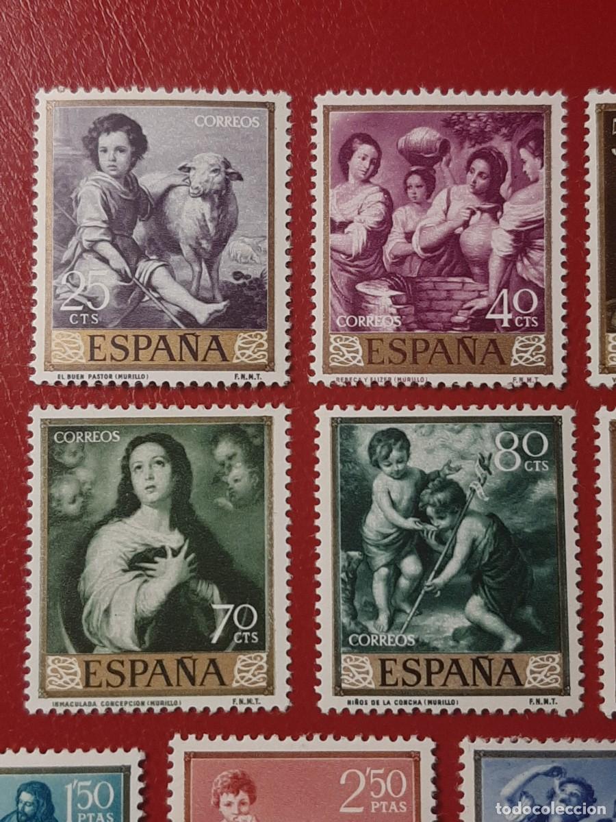 Sellos: Edifil 1270/1279. Bartolome Esteban Murillo. A&ntilde;o 1960. - Foto 2