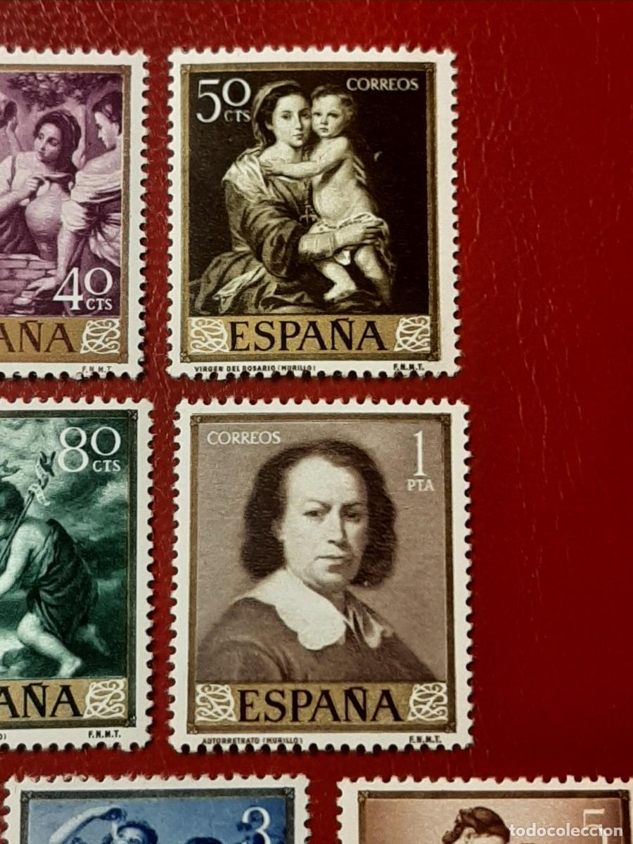Sellos: Edifil 1270/1279. Bartolome Esteban Murillo. A&ntilde;o 1960. - Foto 3